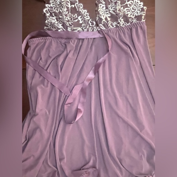 Avidlove Women's Lingerie Lace Babydoll Strap Chemise Mesh Sleepwear Outfit - Picture 8 of 13